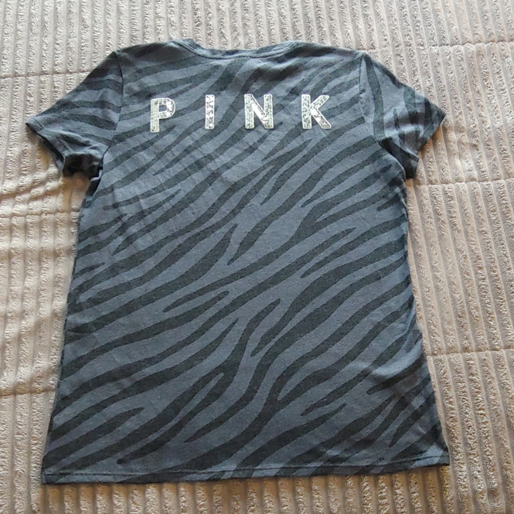 PINK sequin/animal print shirt